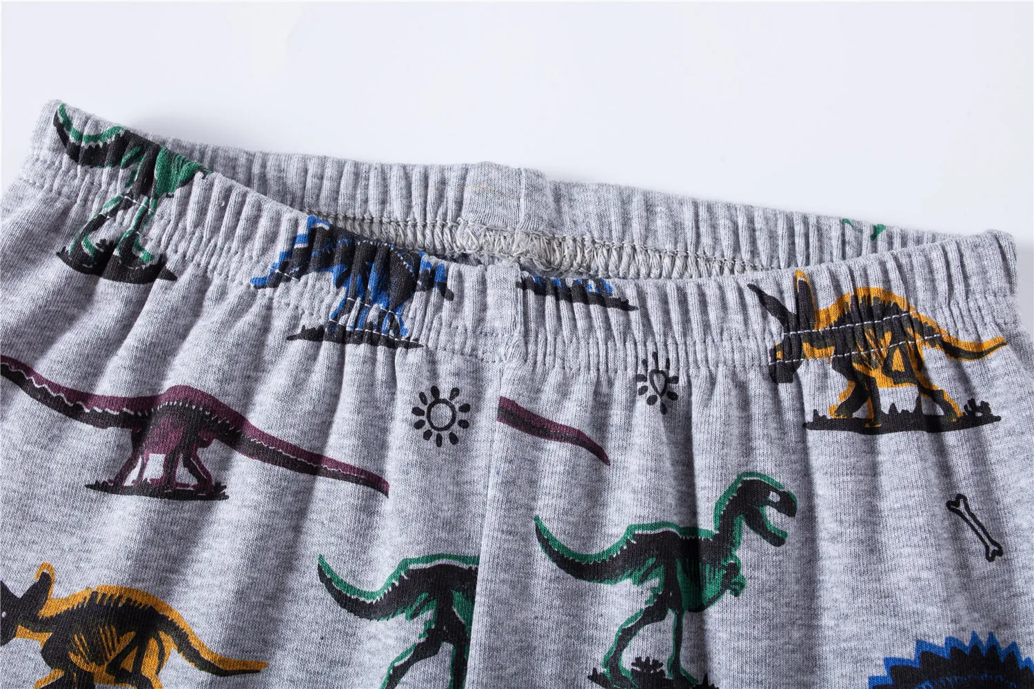100% Cottons Kids Pajama Set 2 Pack - Dinosaur