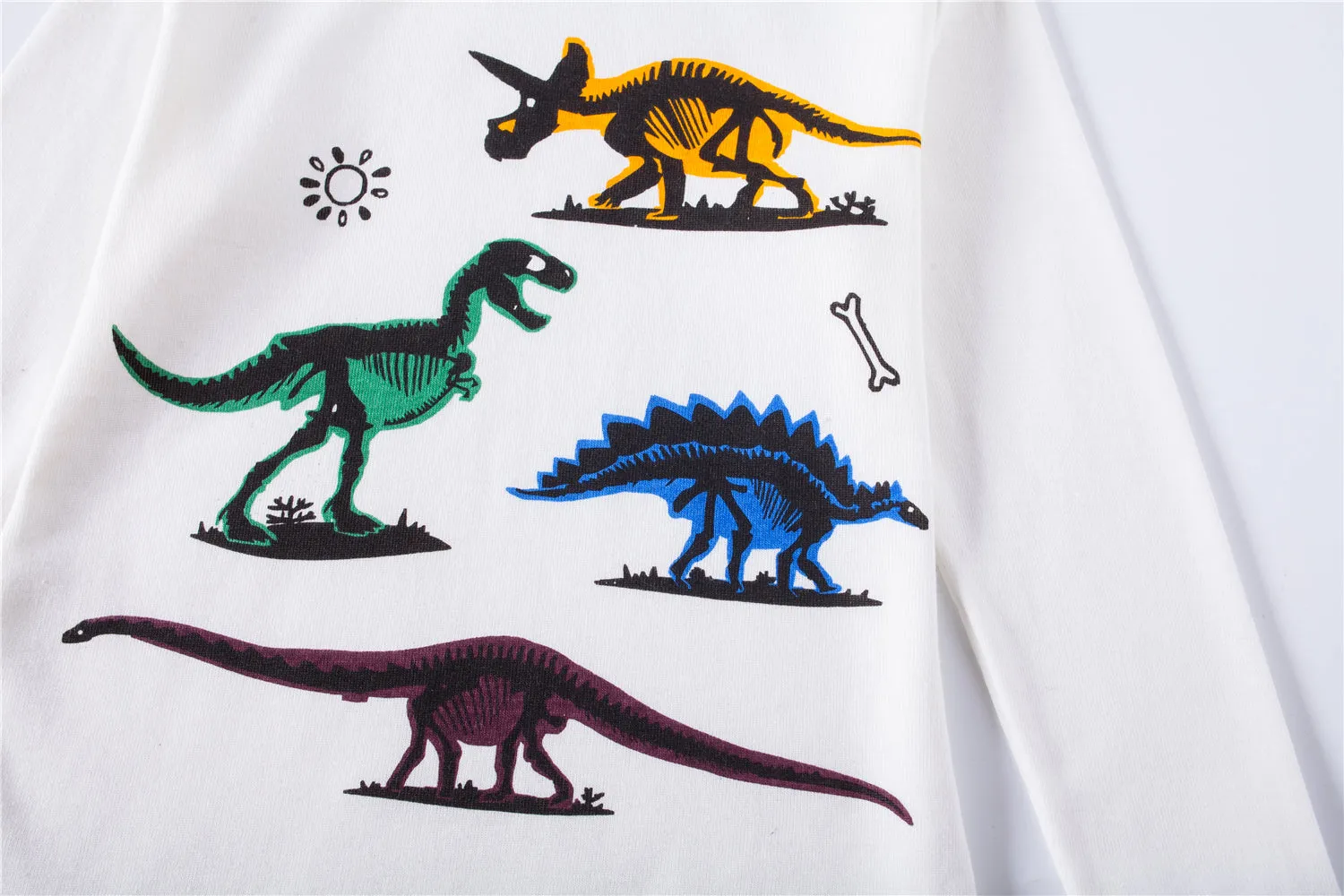 100% Cottons Kids Pajama Set 2 Pack - Dinosaur