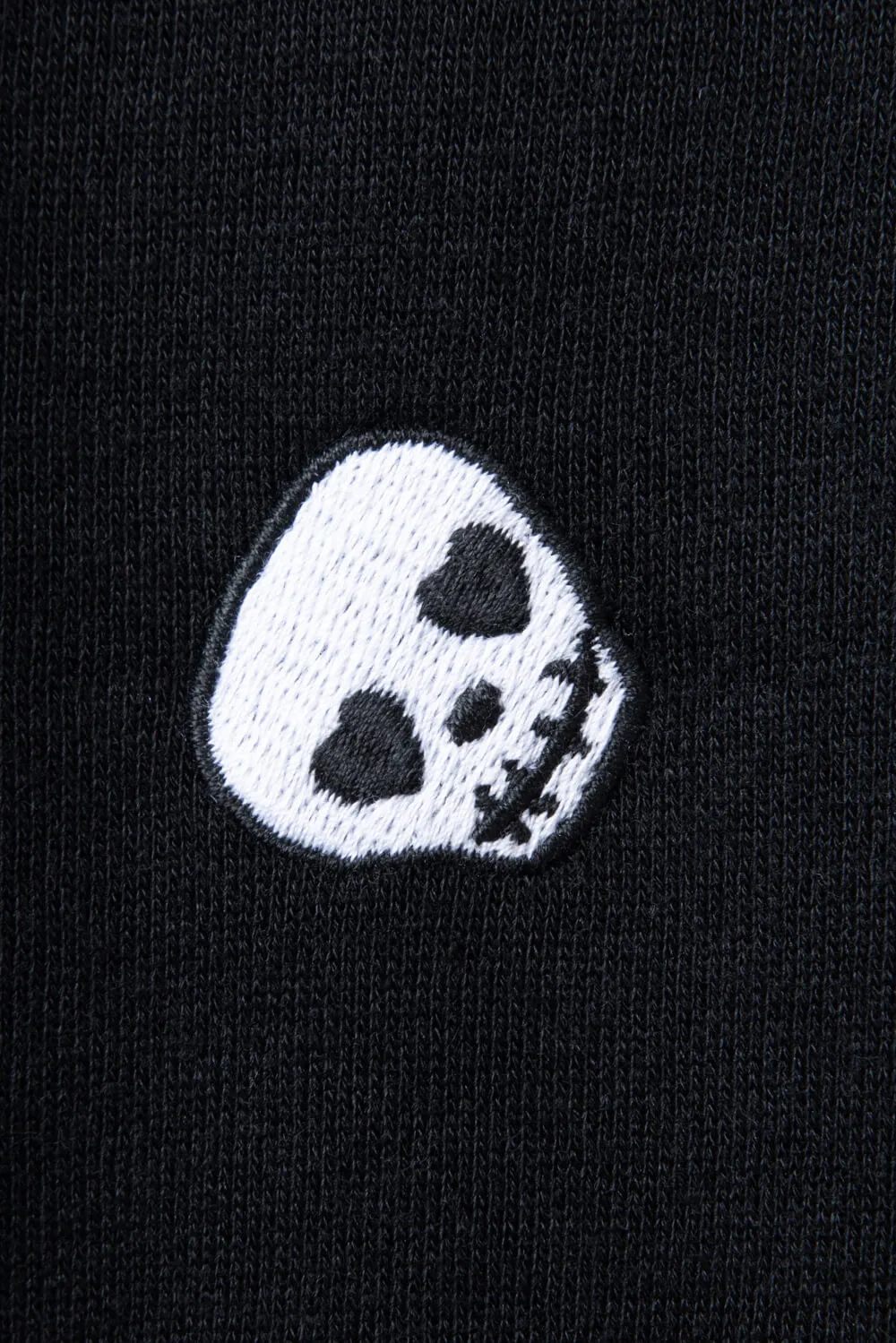 1897 Active Skull Embroidered Sweatshirt for Women in Black | T845-BLACK