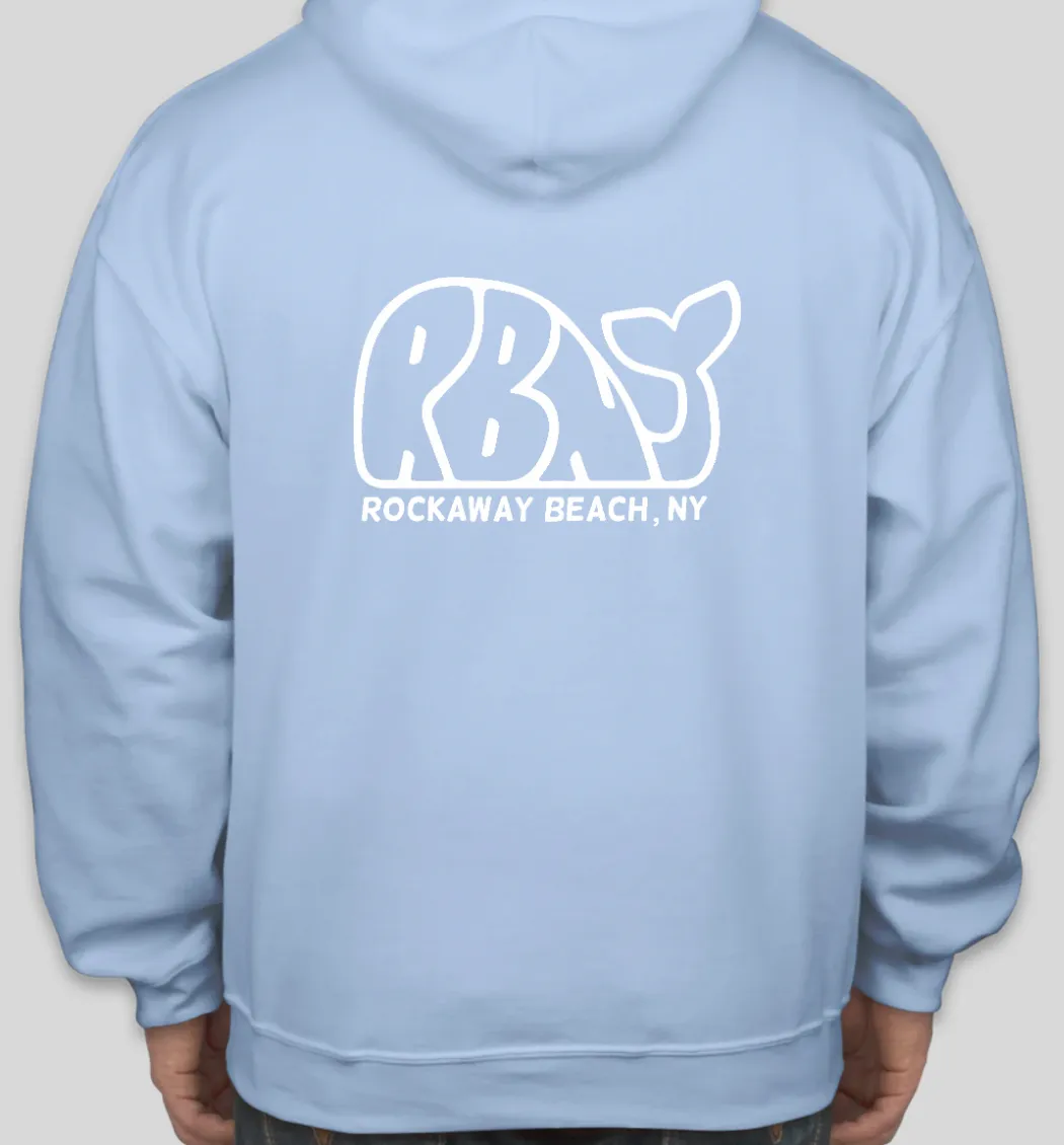 Adult RBNY Whale Logo Pullover Hoodie Carolina Blue