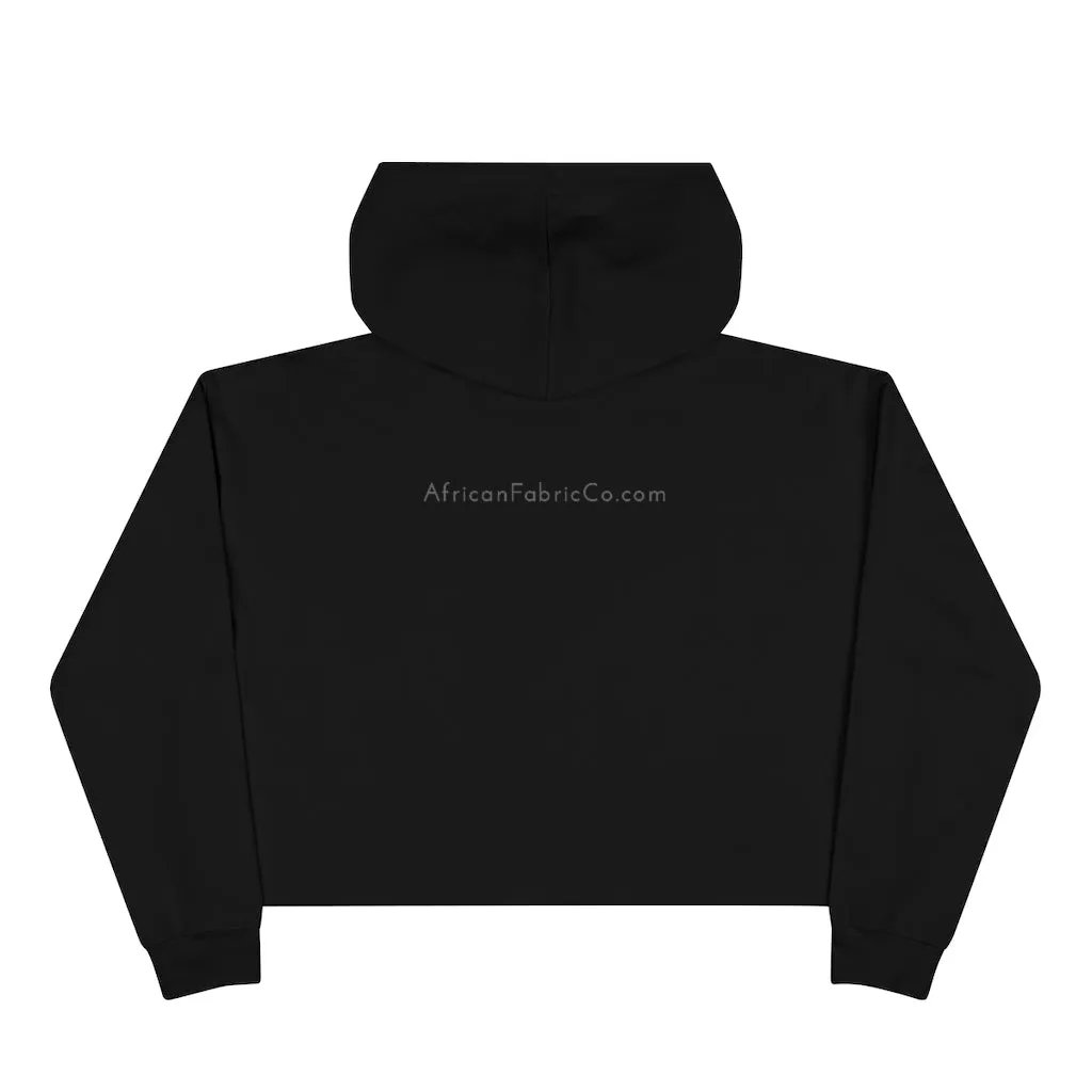 African Fabric Co. Crop Hoodie