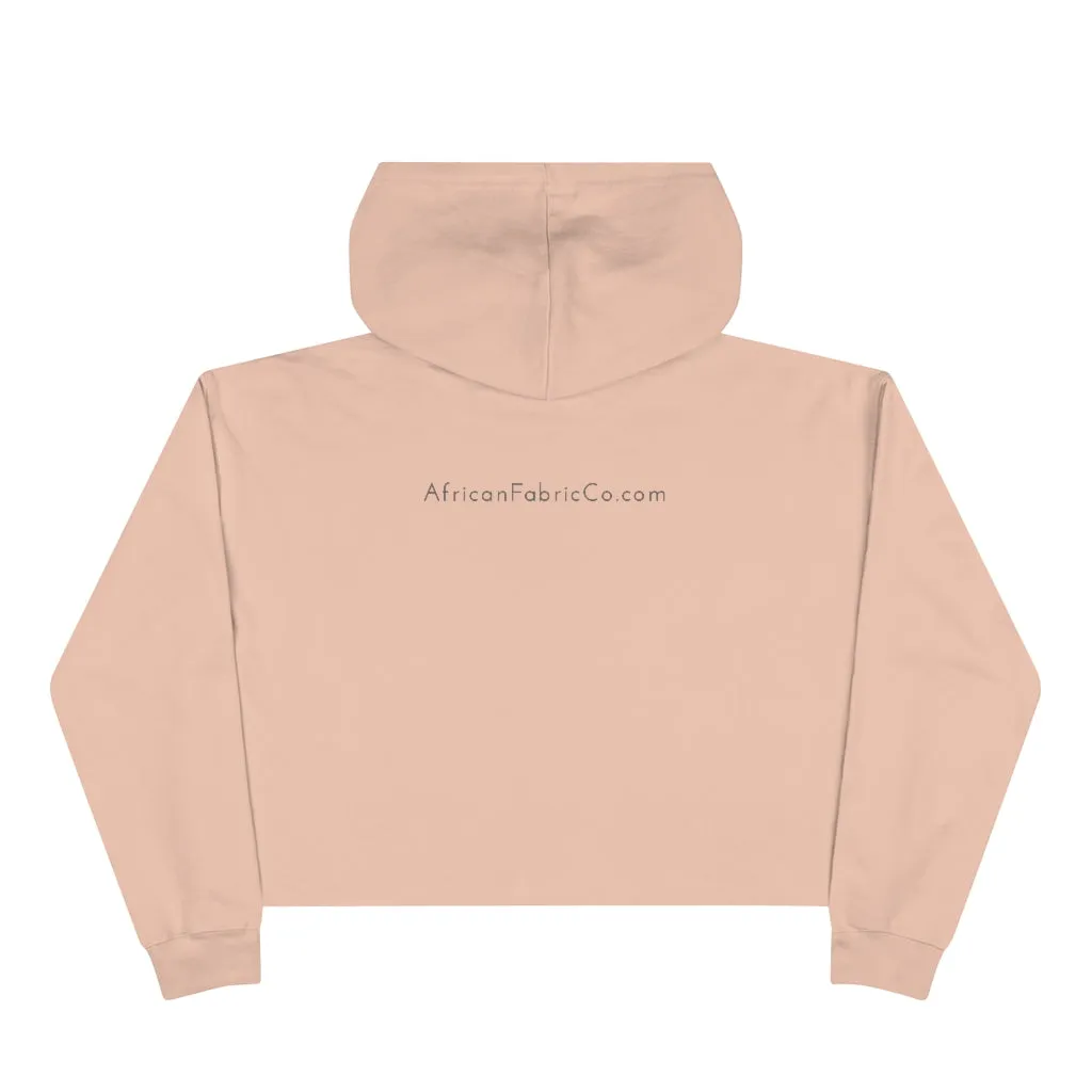 African Fabric Co. Crop Hoodie