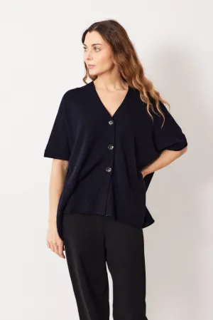 Allude Oversized Drop Sleeve V Vest