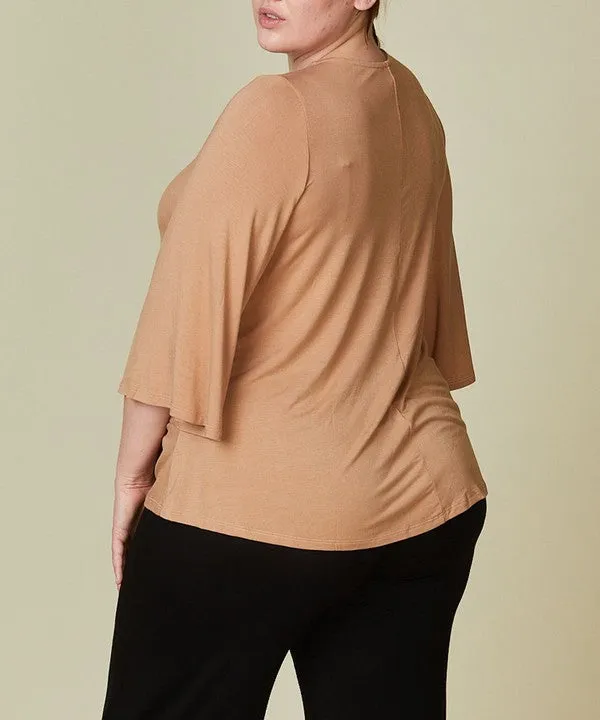 BAMBOO CURVE flare sleeve tee