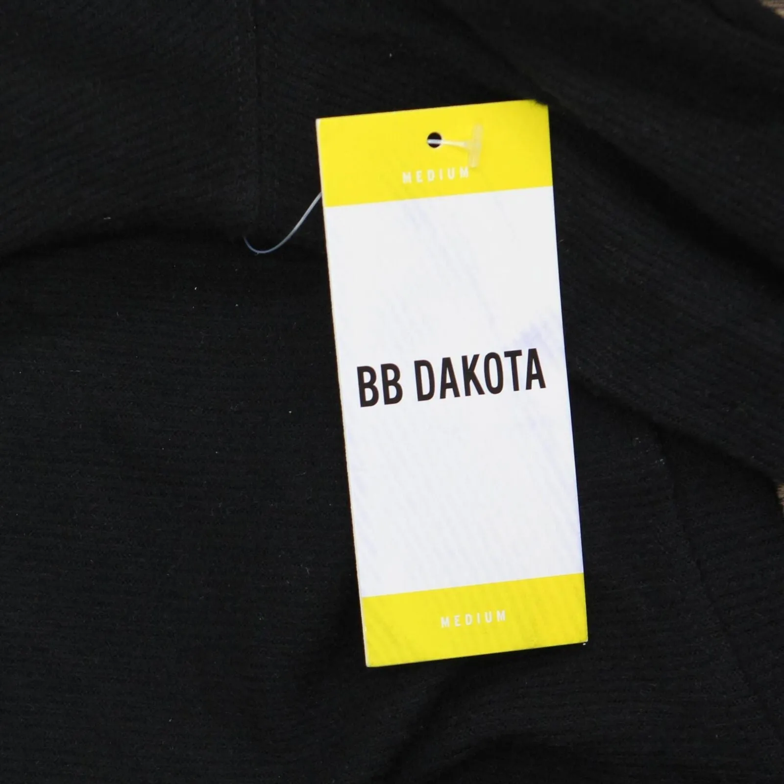 BB Dakota Womens Cozy Soft Brushed Ribbed Lounge Shirt Top CM37362W Black M