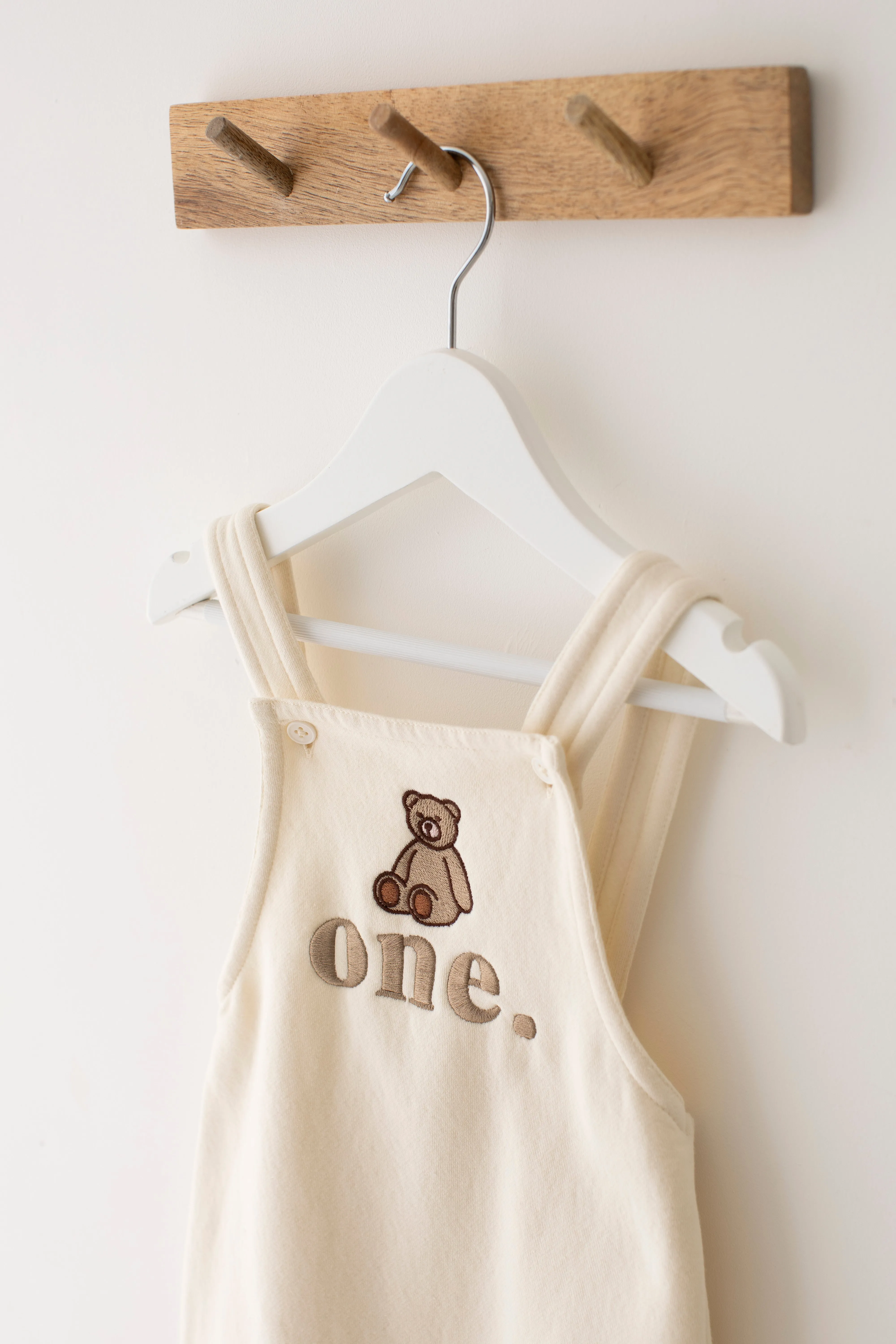 Bear Birthday Dungarees - Embroidered
