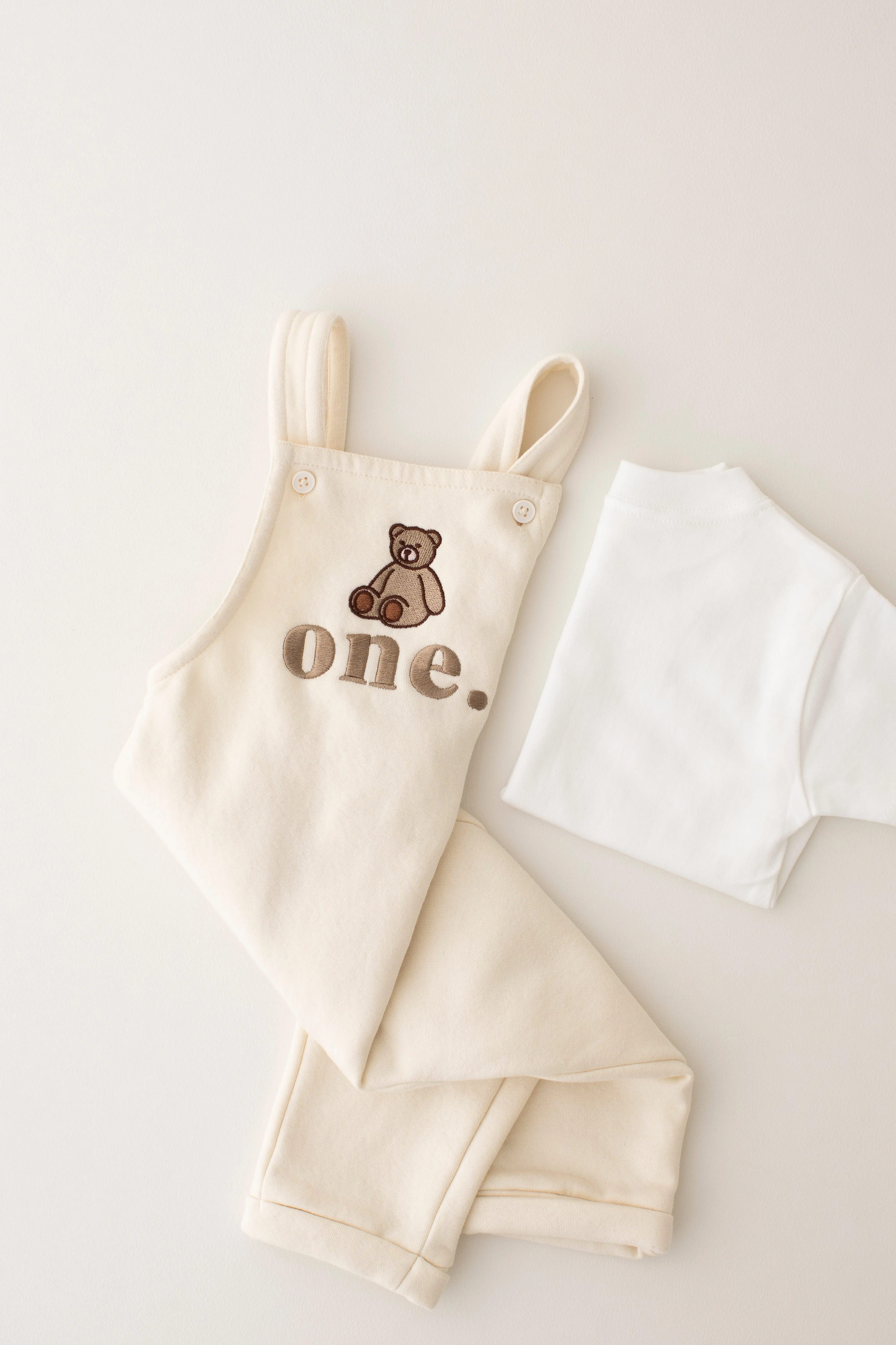 Bear Birthday Dungarees - Embroidered