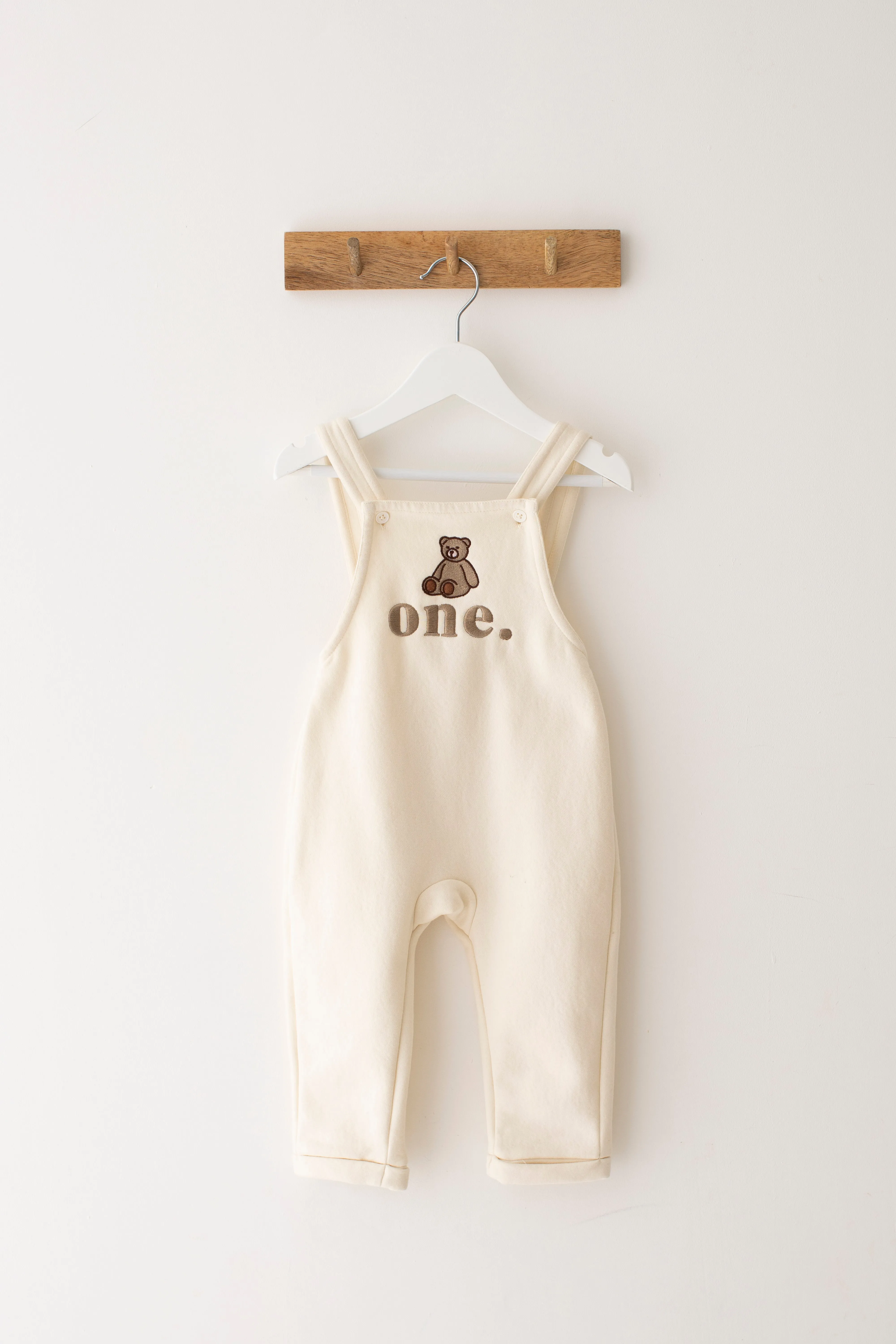 Bear Birthday Dungarees - Embroidered