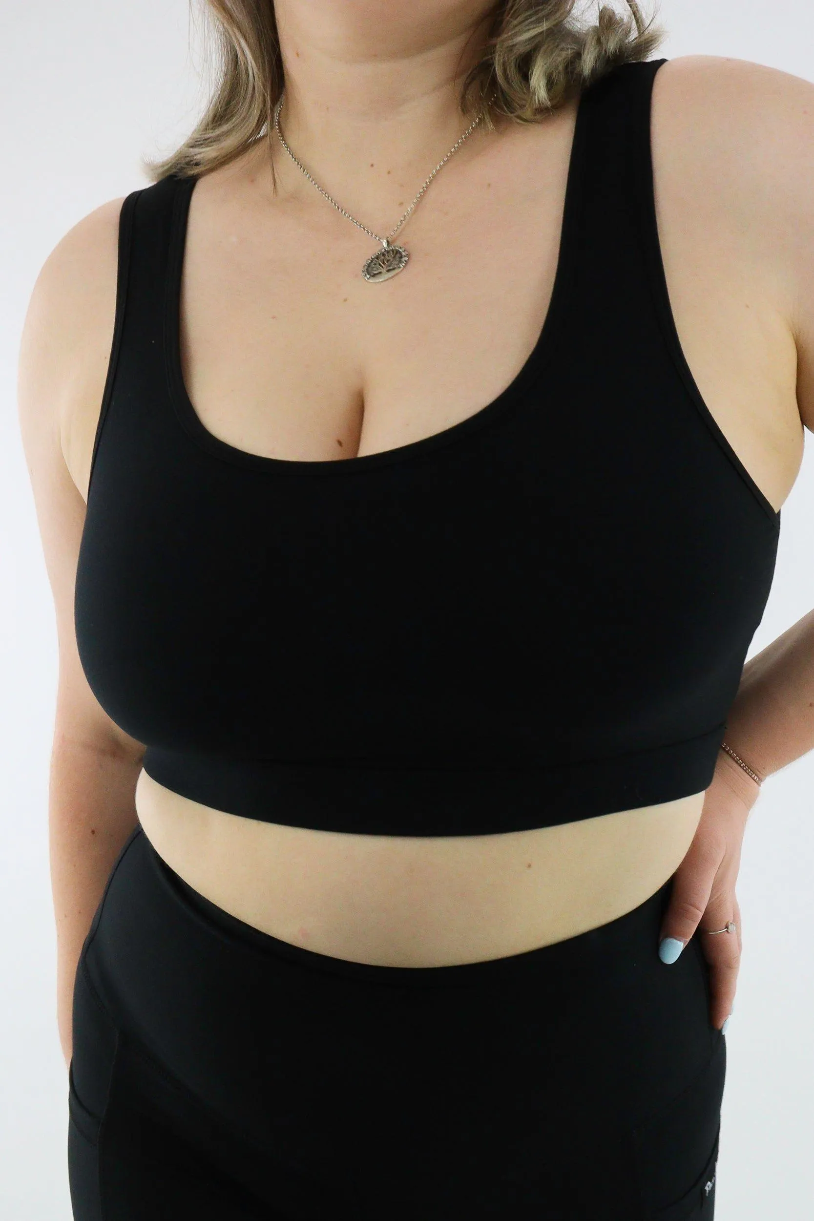 Black - Reversible Crop Top - Hybrid 2.0