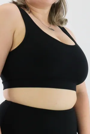 Black - Reversible Crop Top - Hybrid 2.0