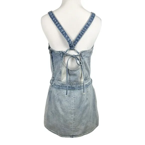 BLANKNYC Netglow Dress in Denim Blue Size Small