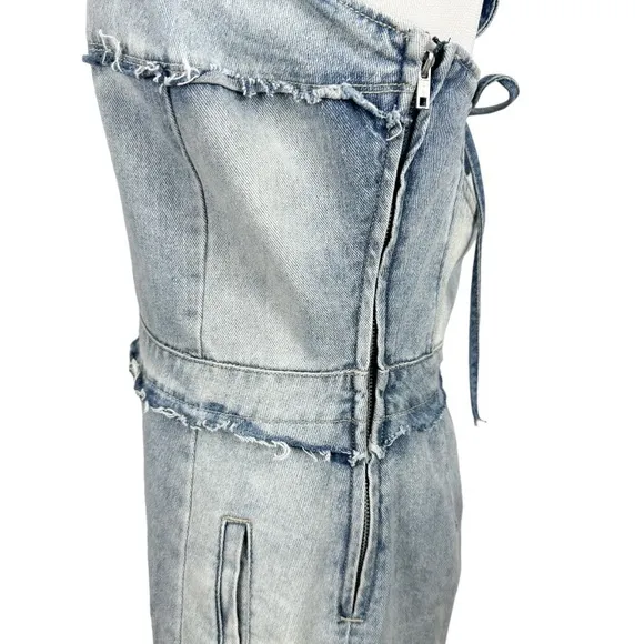 BLANKNYC Netglow Dress in Denim Blue Size Small