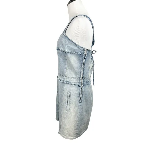 BLANKNYC Netglow Dress in Denim Blue Size Small