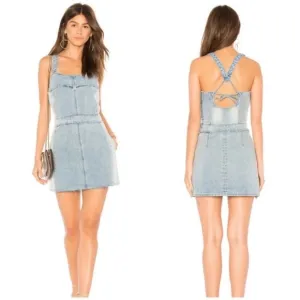 BLANKNYC Netglow Dress in Denim Blue Size Small