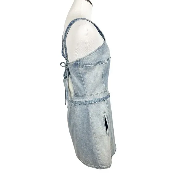 BLANKNYC Netglow Dress in Denim Blue Size Small