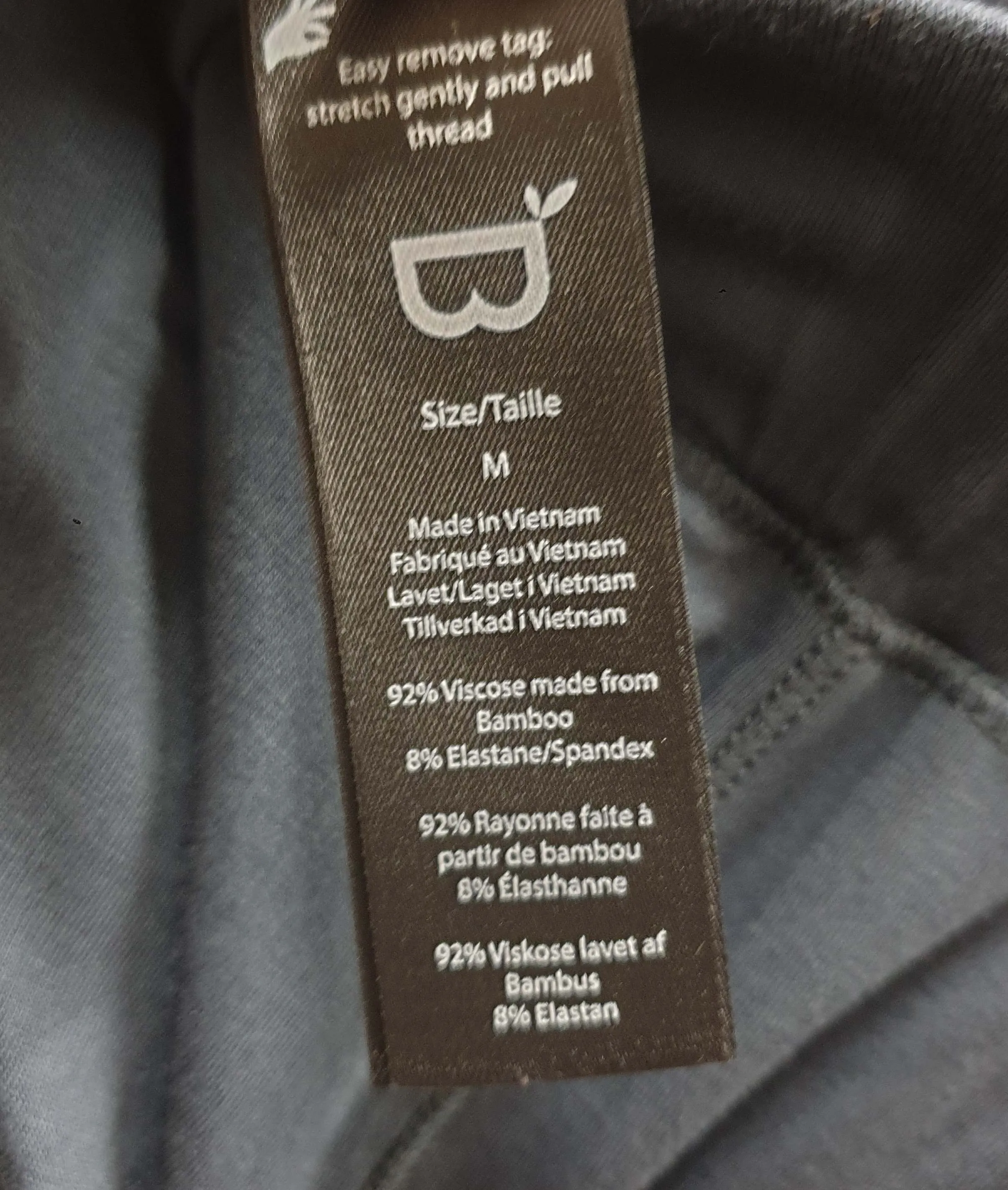 Boody grey downtime slim leg lounge pants size M