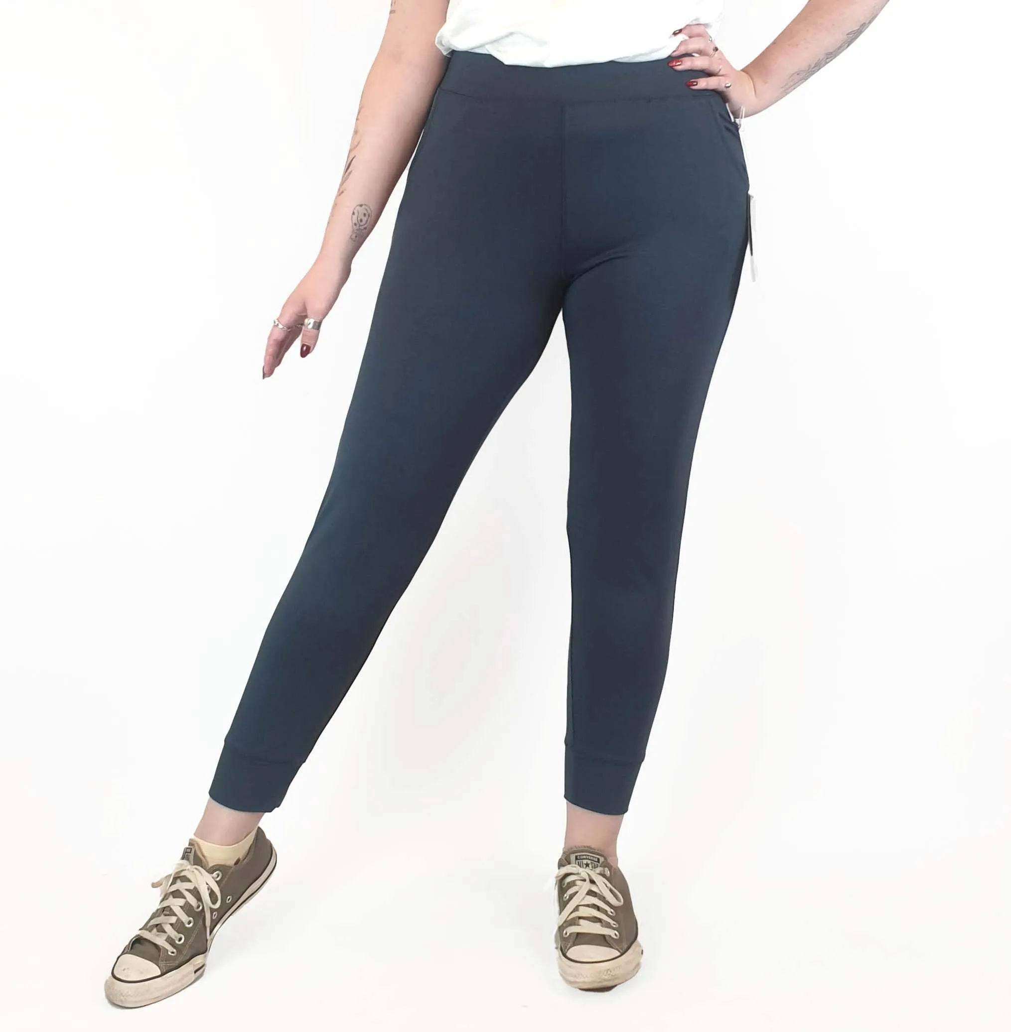 Boody grey downtime slim leg lounge pants size M