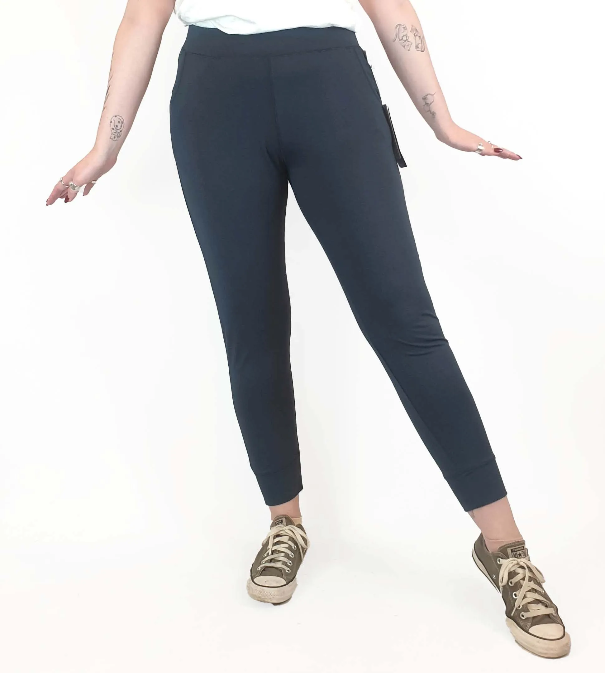 Boody grey downtime slim leg lounge pants size M