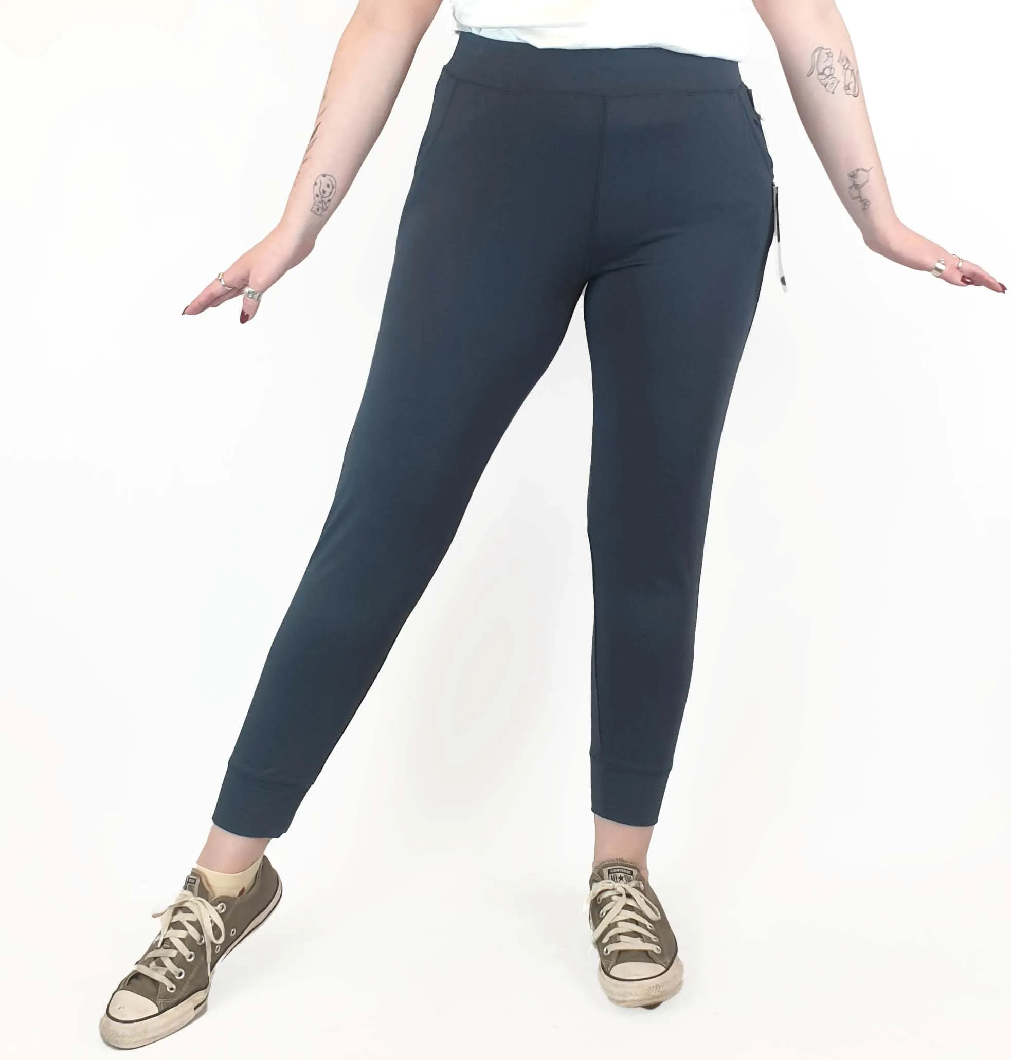 Boody grey downtime slim leg lounge pants size M
