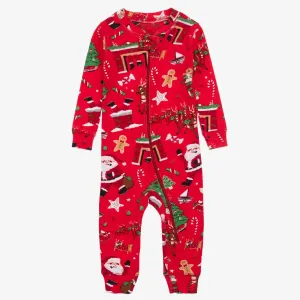 Books to bed - Red Twas The Night Before Christmas Baby Coverall