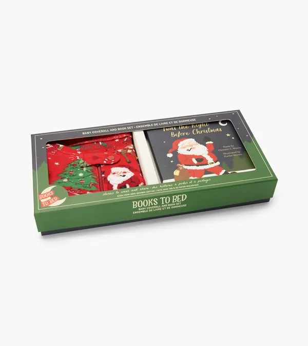 Books to bed - Twas The Night Before Christmas Book and Infant Coverall