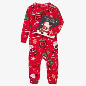 Books to bed - Twas The Night Before Christmas Book and Infant Coverall
