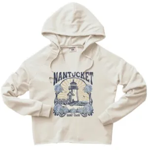 Brant Point Split Neck Hoodie Oatmeal