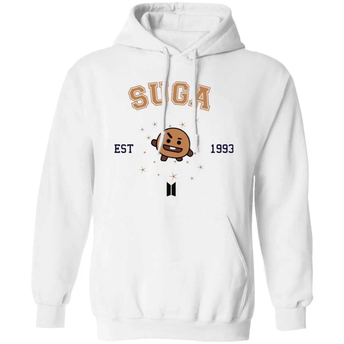 BT21 Shooky Hoodie BTS Suga Hooded Sweatshirt