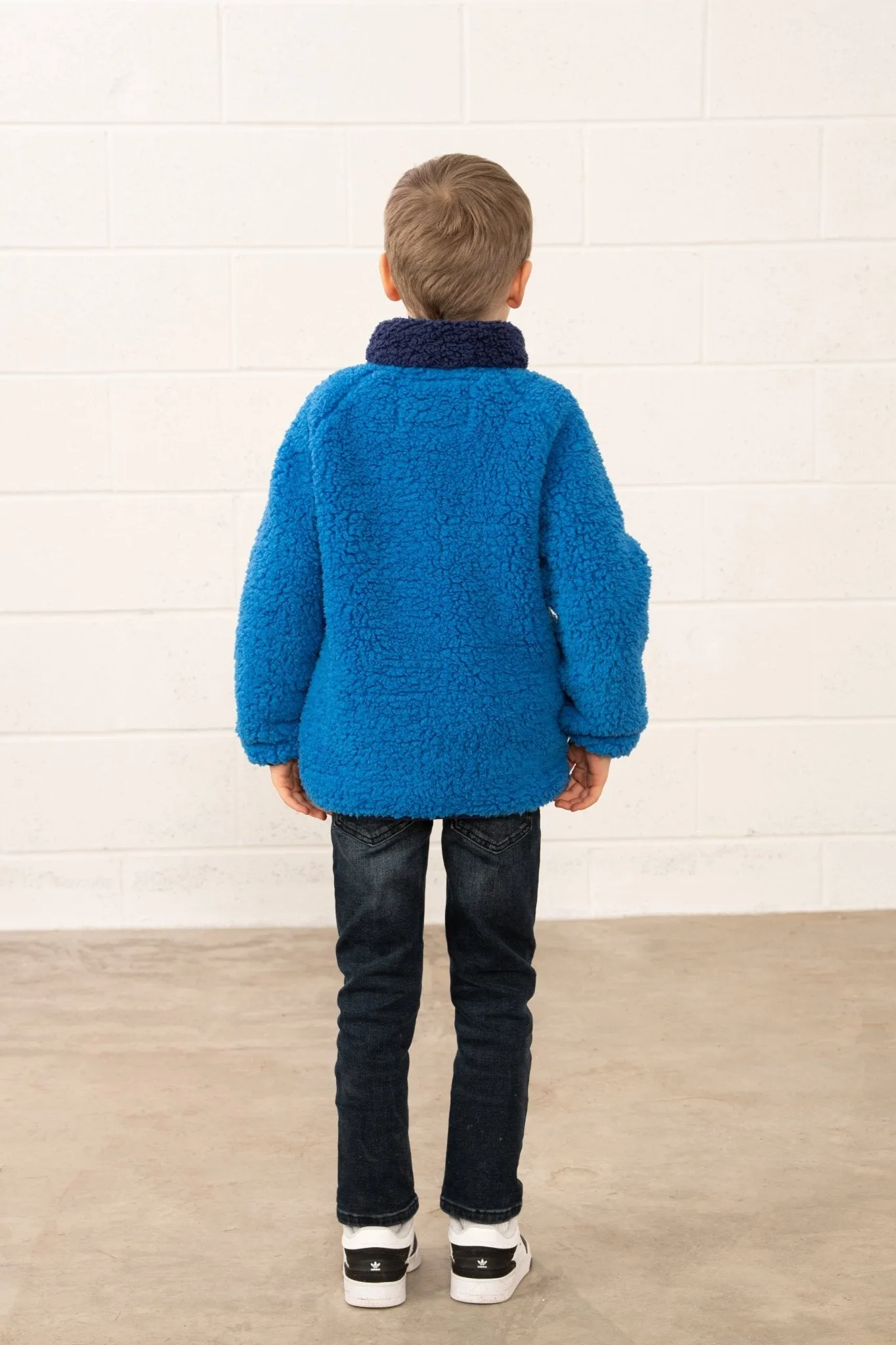 Caden Fleece - Blue Tractor