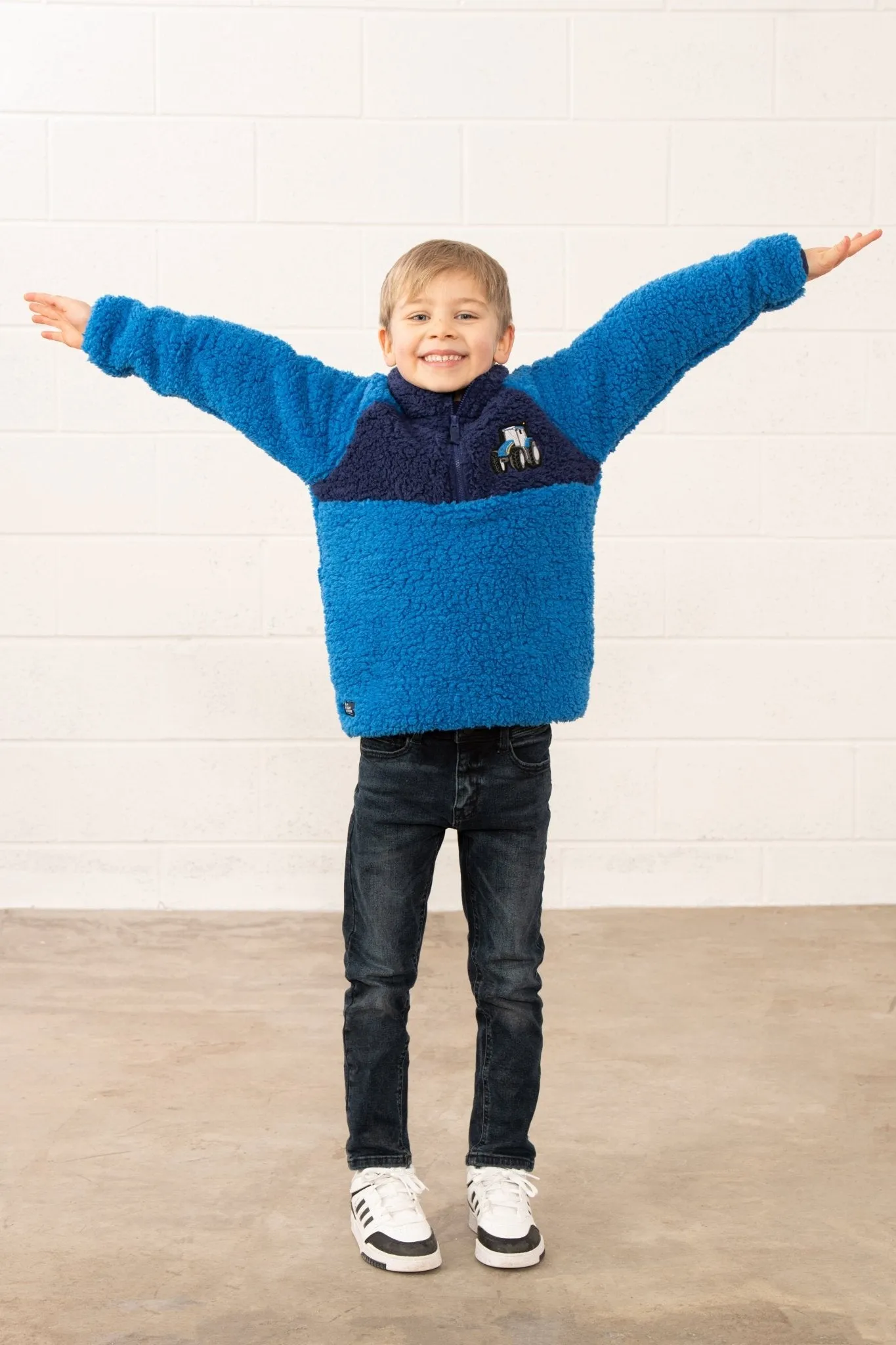 Caden Fleece - Blue Tractor