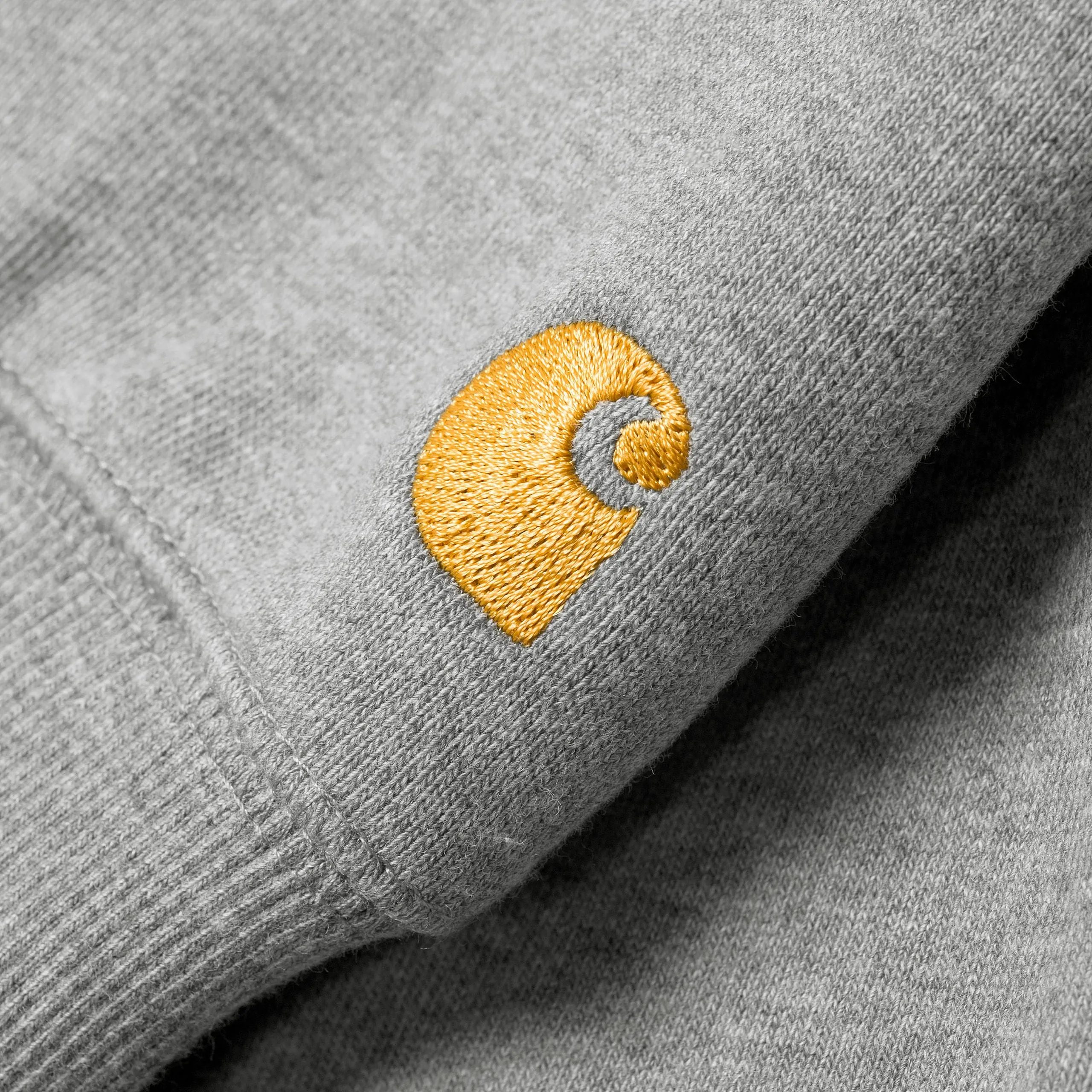 Carhartt WIP Hooded Chase Sweatshirt - Grey Heather