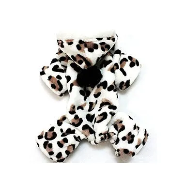 Cat Dog Hoodie Jumpsuit Pajamas Winter Dog Clothes Black Pink Costume  Polar Fleece Polka Dot Casual / Daily S M L XL XXL