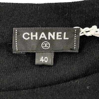 Chanel - 2016 Fall/Winter 2 16K Cashmere Silk Tie Waist Pullover Sweater Size 8