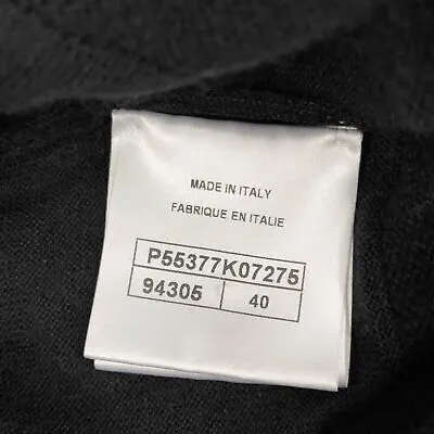 Chanel - 2016 Fall/Winter 2 16K Cashmere Silk Tie Waist Pullover Sweater Size 8