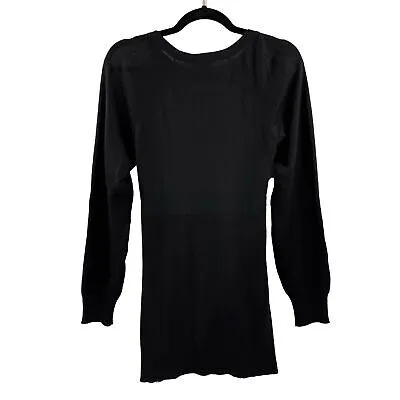 Chanel - 2016 Fall/Winter 2 16K Cashmere Silk Tie Waist Pullover Sweater Size 8