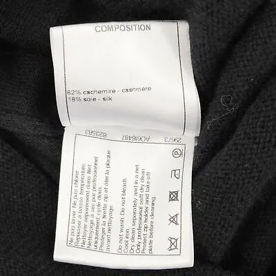 Chanel - 2016 Fall/Winter 2 16K Cashmere Silk Tie Waist Pullover Sweater Size 8