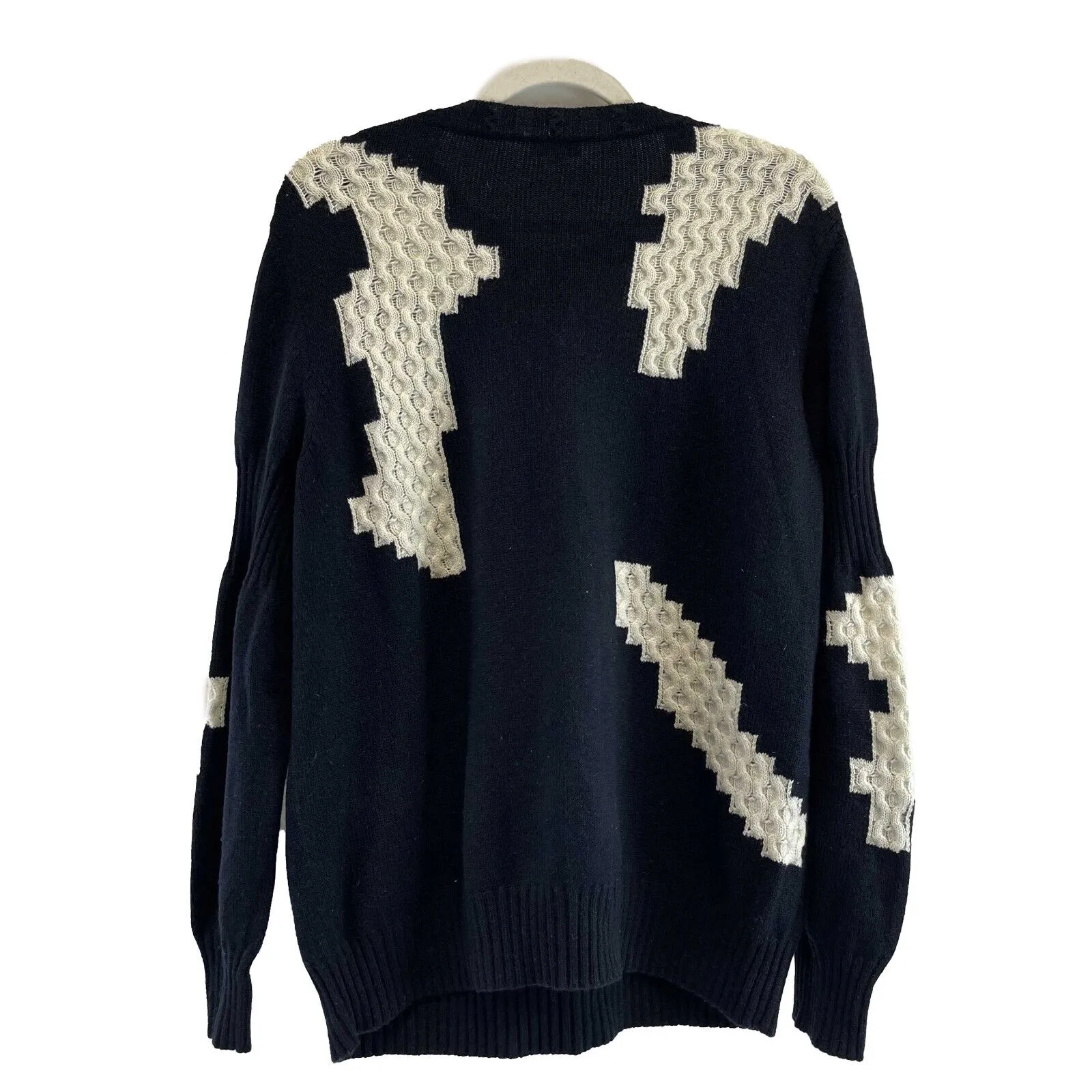 Chanel Excellent Cashmere Knit Sweater Blue/white Size 46 US 14 Top