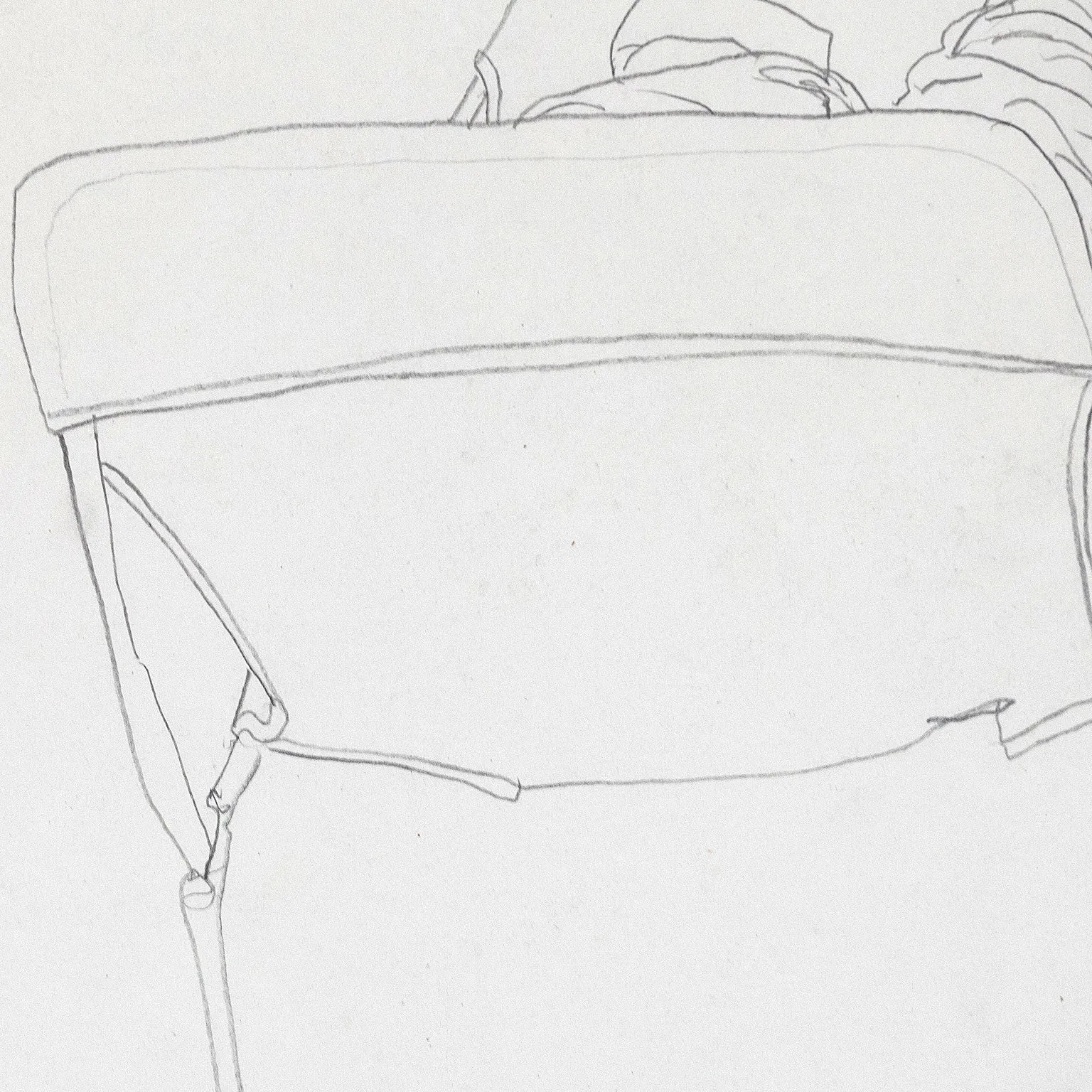 CHARLES PACHTER "CHAISE CHILL" DRAWING, 1983