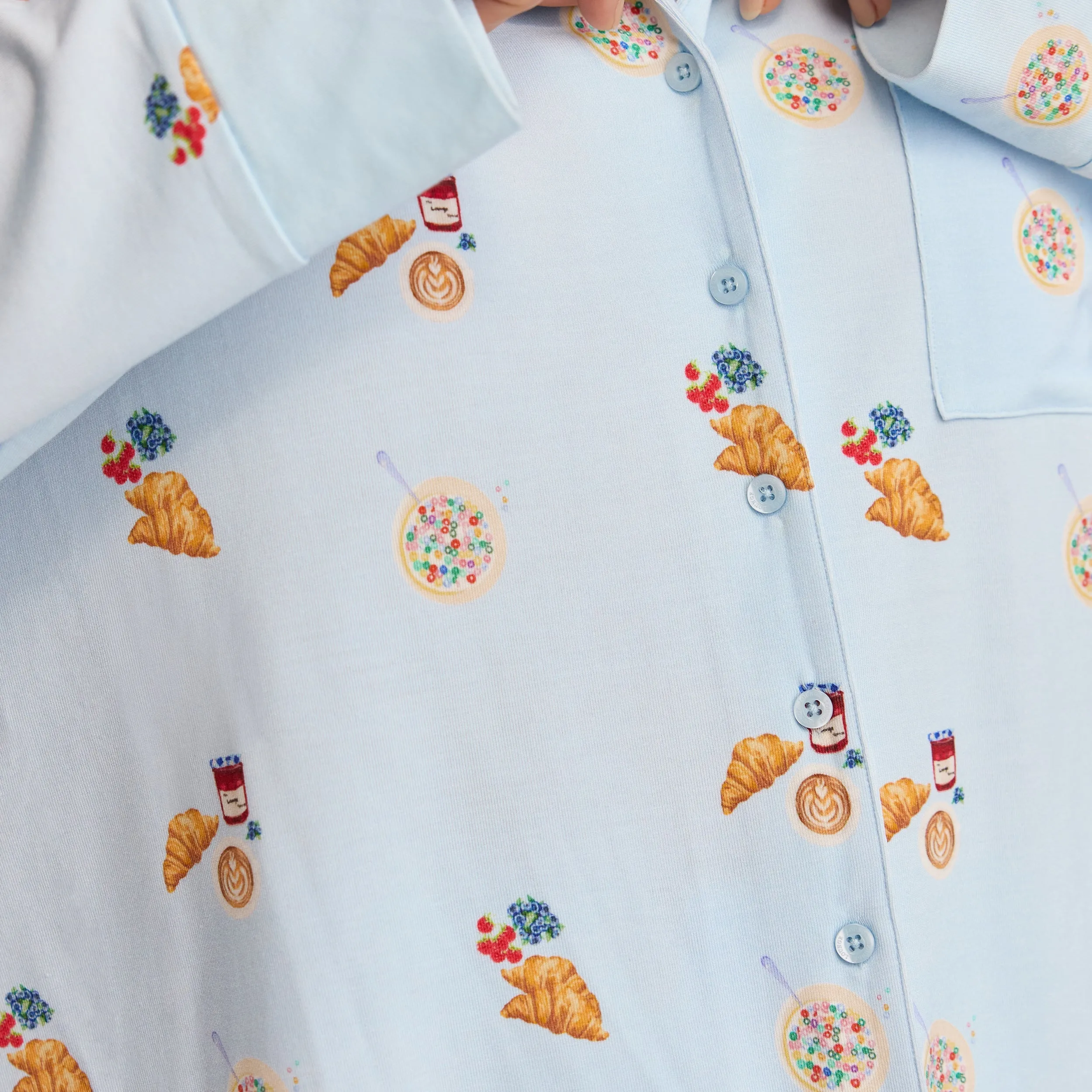 Chemise de Pyjama en Modal - Bleu
