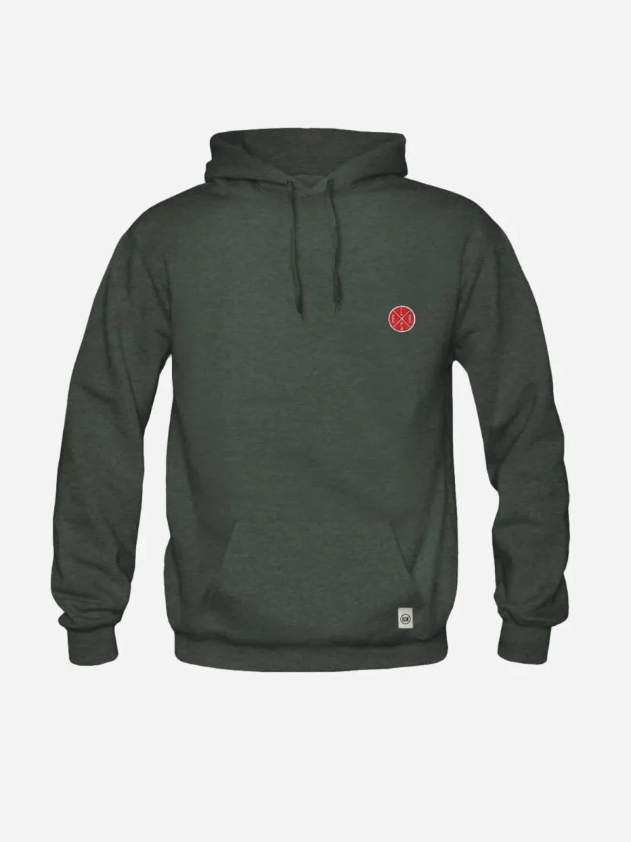 Chest Batch Hoodie - Dark Green