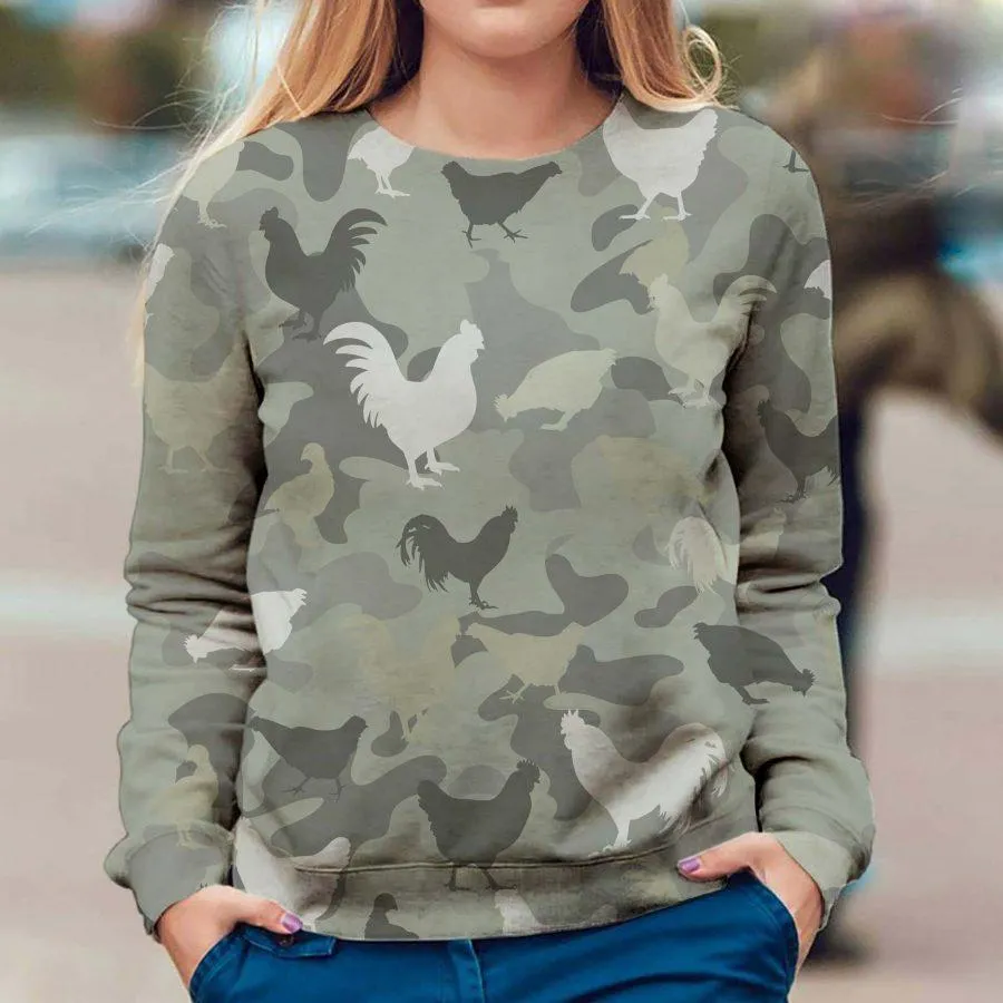 Chicken - Camo - Premium Sweatshirt
