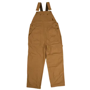 CL72371L-L-Brown Womens Tough Duck Bib Overall Unlined