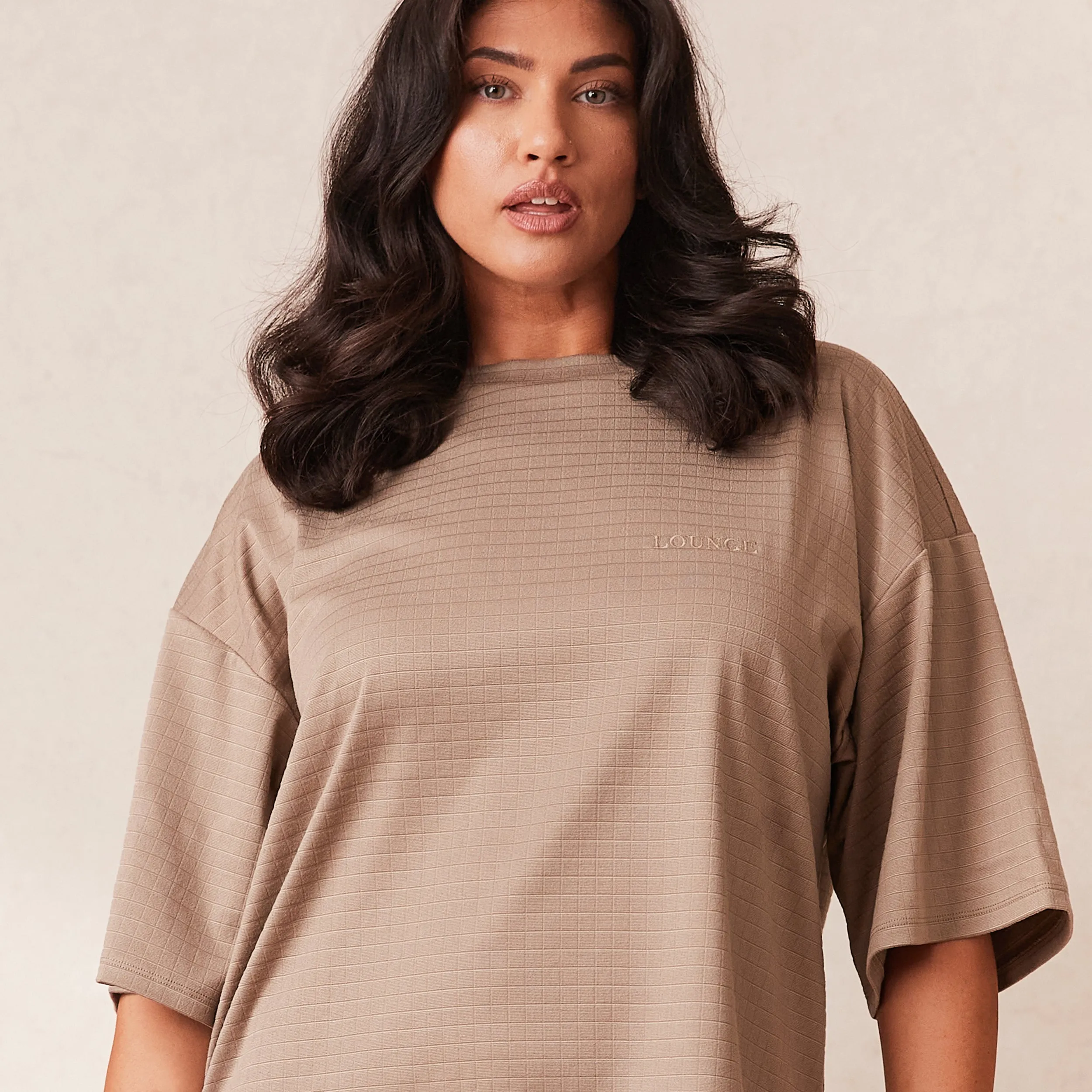 Classic Fleece Oversize Haut de Pyjama - Nude