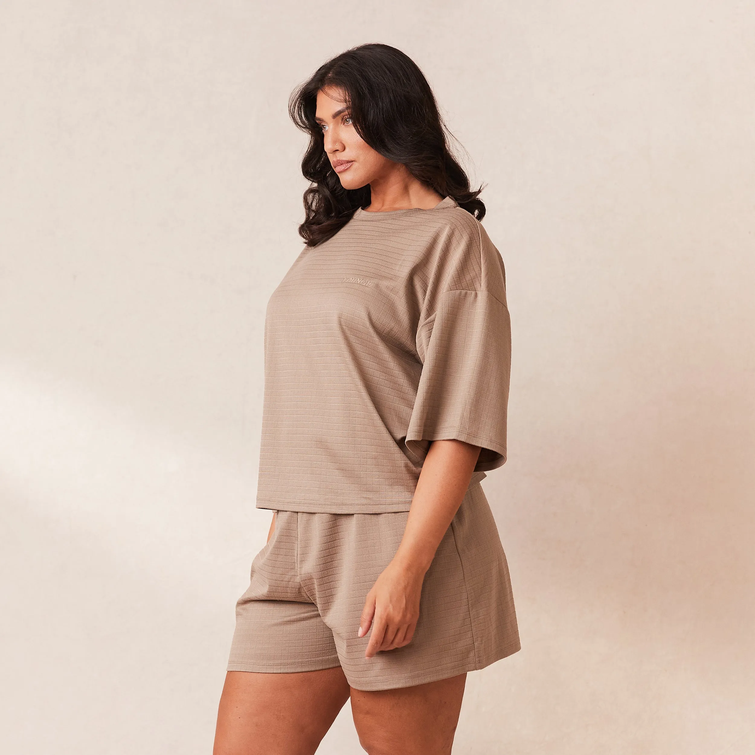 Classic Fleece Oversize Haut de Pyjama - Nude