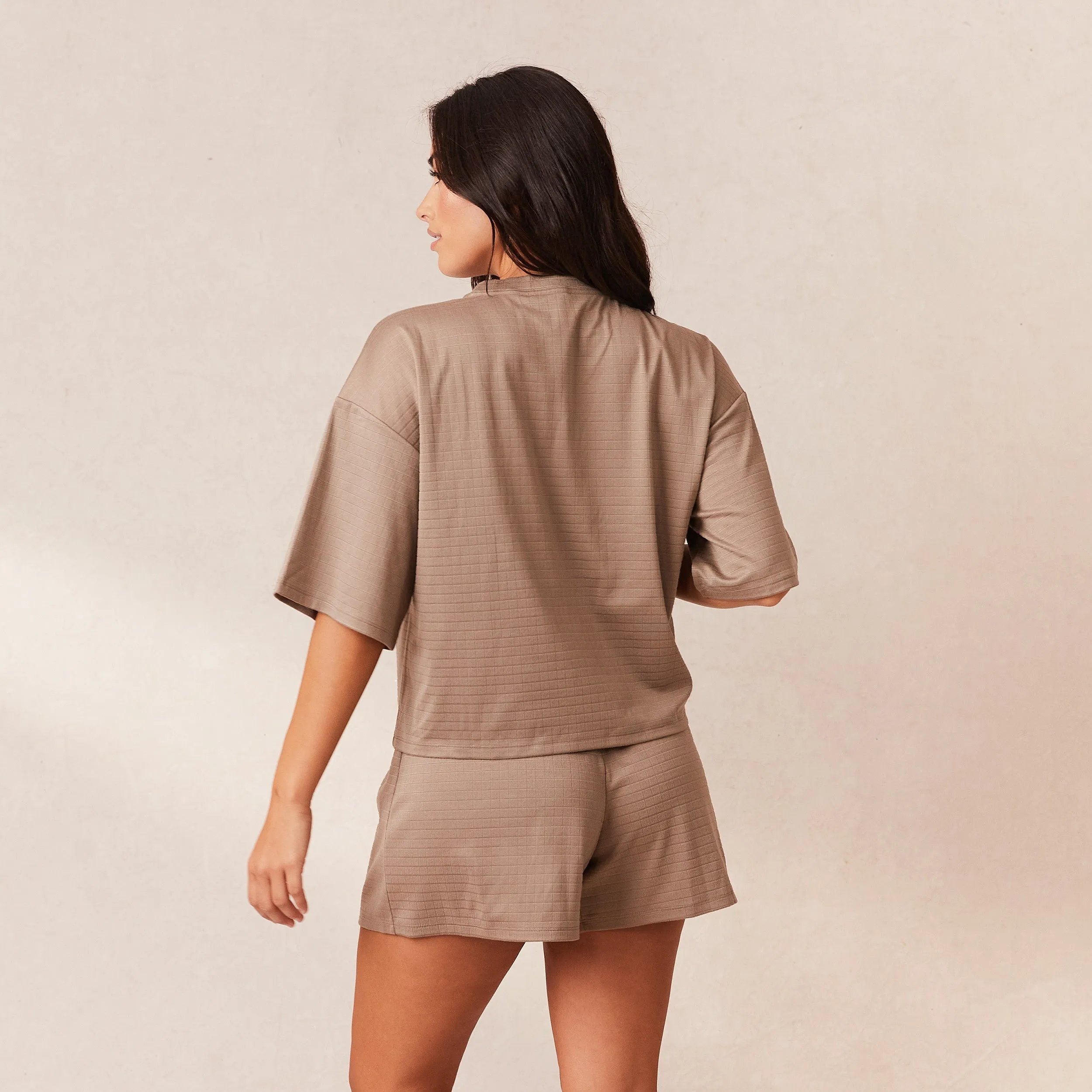 Classic Fleece Oversize Haut de Pyjama - Nude