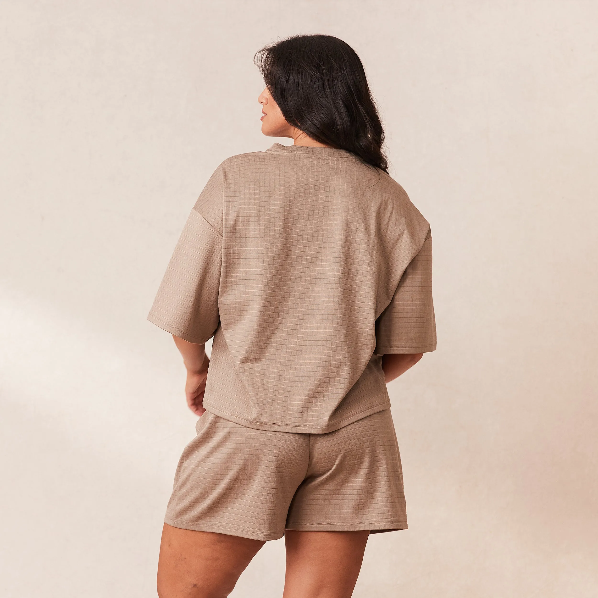 Classic Fleece Oversize Haut de Pyjama - Nude