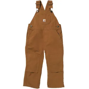 CLCM8609-12M-Brown Carhartt Kids Canvas Bib Overall