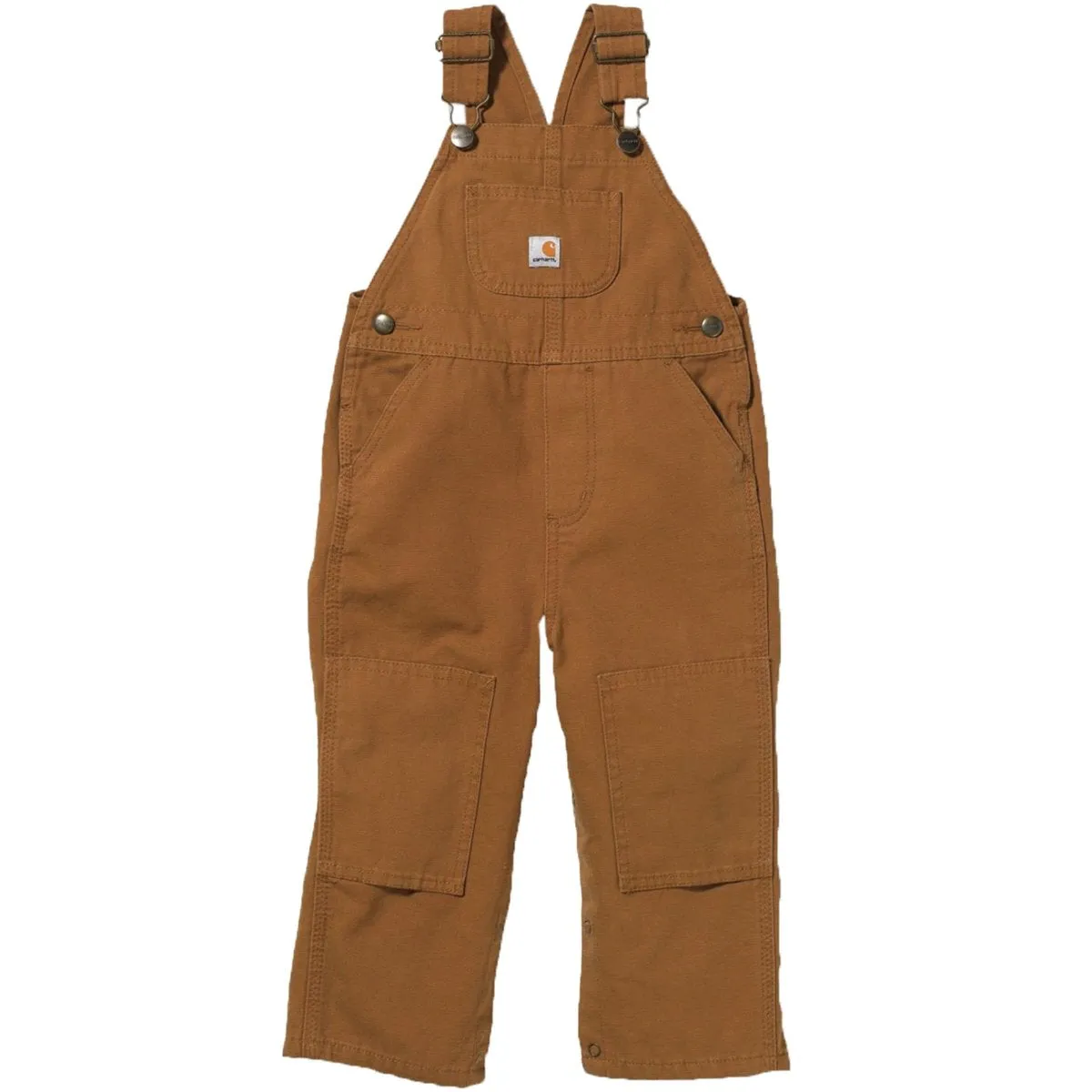 CLCM8609-12M-Brown Carhartt Kids Canvas Bib Overall