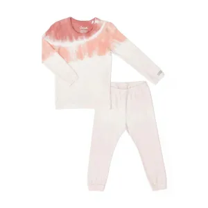 Coccoli Peach Tie Dye Pajama Set: Size 2 to 14 Years