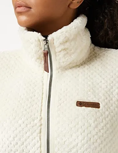 Columbia Women's Fire Side II Sherpa Full Zip, Chalk, X-Small